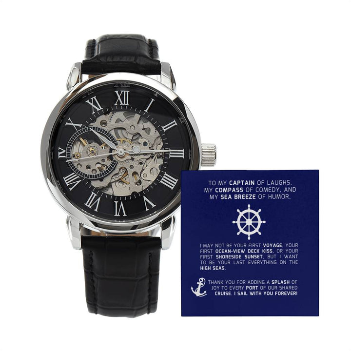 Captain's Comedy Cruise Luxury Watch Set - FOR YOUR CRUISE OR SAIL ENTHUSIAST
