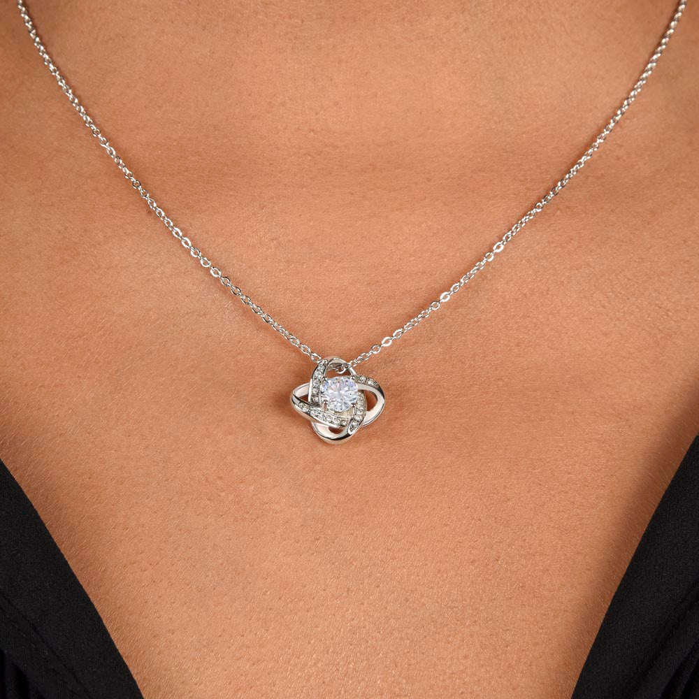 To the Amazing Mom of an Extraordinary Child - Your love, patience and dedication are admirable - Knot necklace