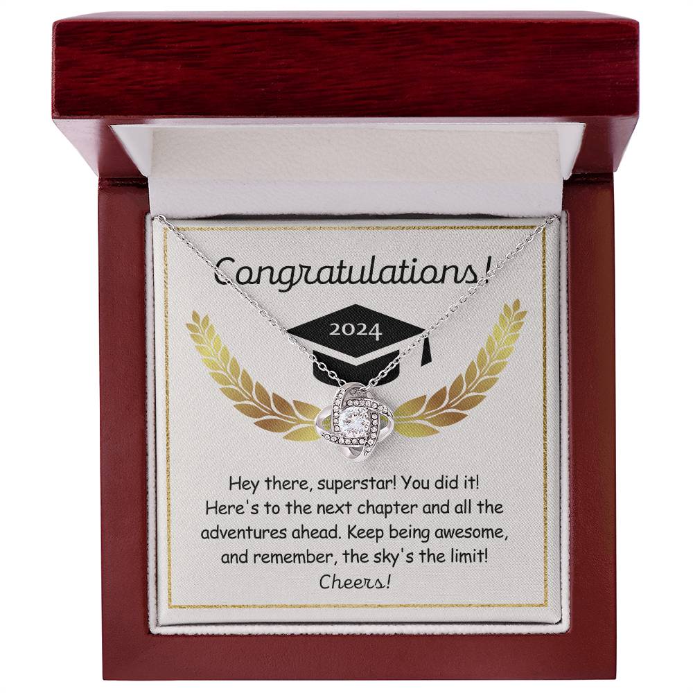 NEXT CHAPTER CELEBRATION GIFT - Graduation Knot necklace