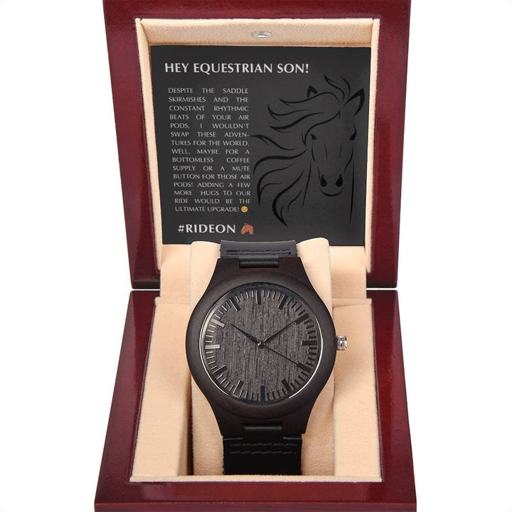 Equestrian Son: Wooden Watch Gift Set