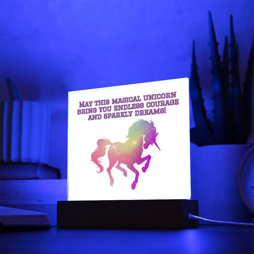 UNICORN FOR SPARKLING DREAMS - Acrylic Plaque