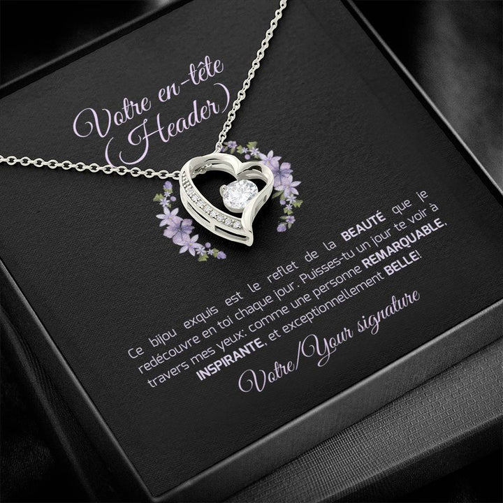 Eclat radieux (Radiant Glow) : Personalized Love Jewelry and French Message
