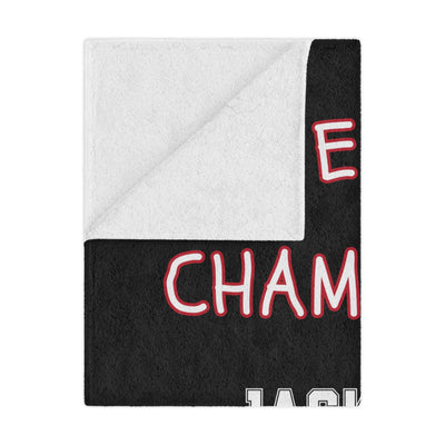 Personalizable Plush Blanket: BASEBALL CHAMPION REST HOMERUN BLANKET - 30x40in