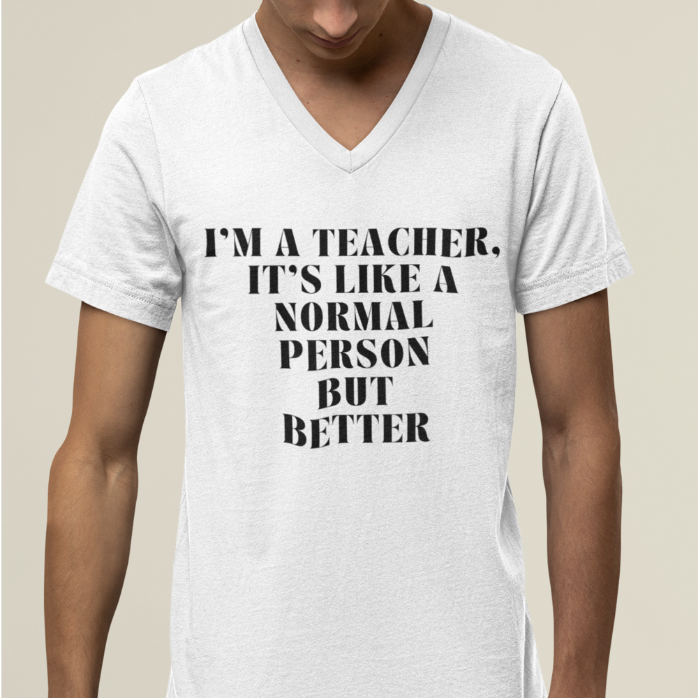 TEACHER EDITION - Unisex Jersey V-Neck Tee