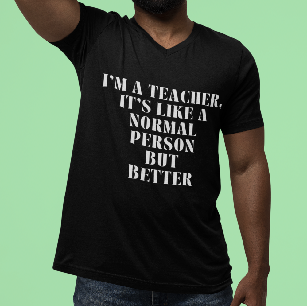 TEACHER EDITION - Unisex Jersey V-Neck Tee