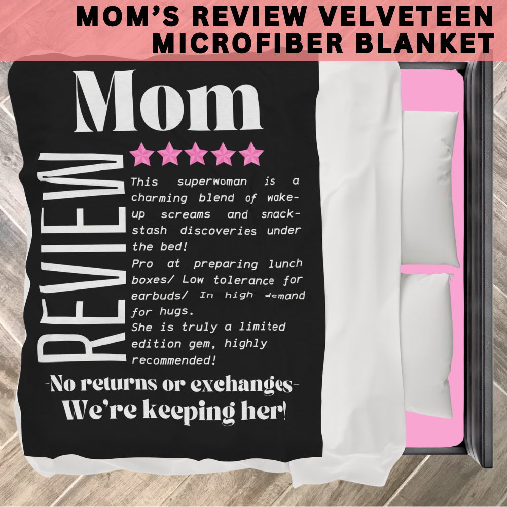 LIMITED EDITION GEM MOM Velveteen Microfiber Blanket